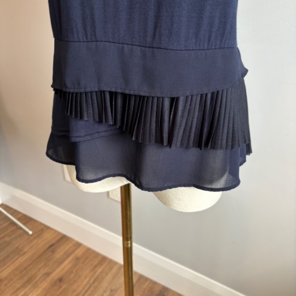 RW&CO. Navy Sleeveless Blouse - Picture 2 of 9